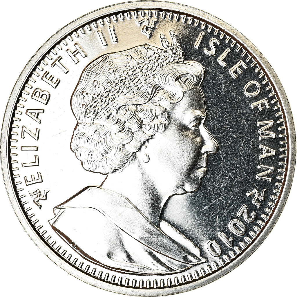 Coin, Isle of Man, Crown, 2010, Pobjoy Mint, Boxe, MS(63), Cupro-nickel