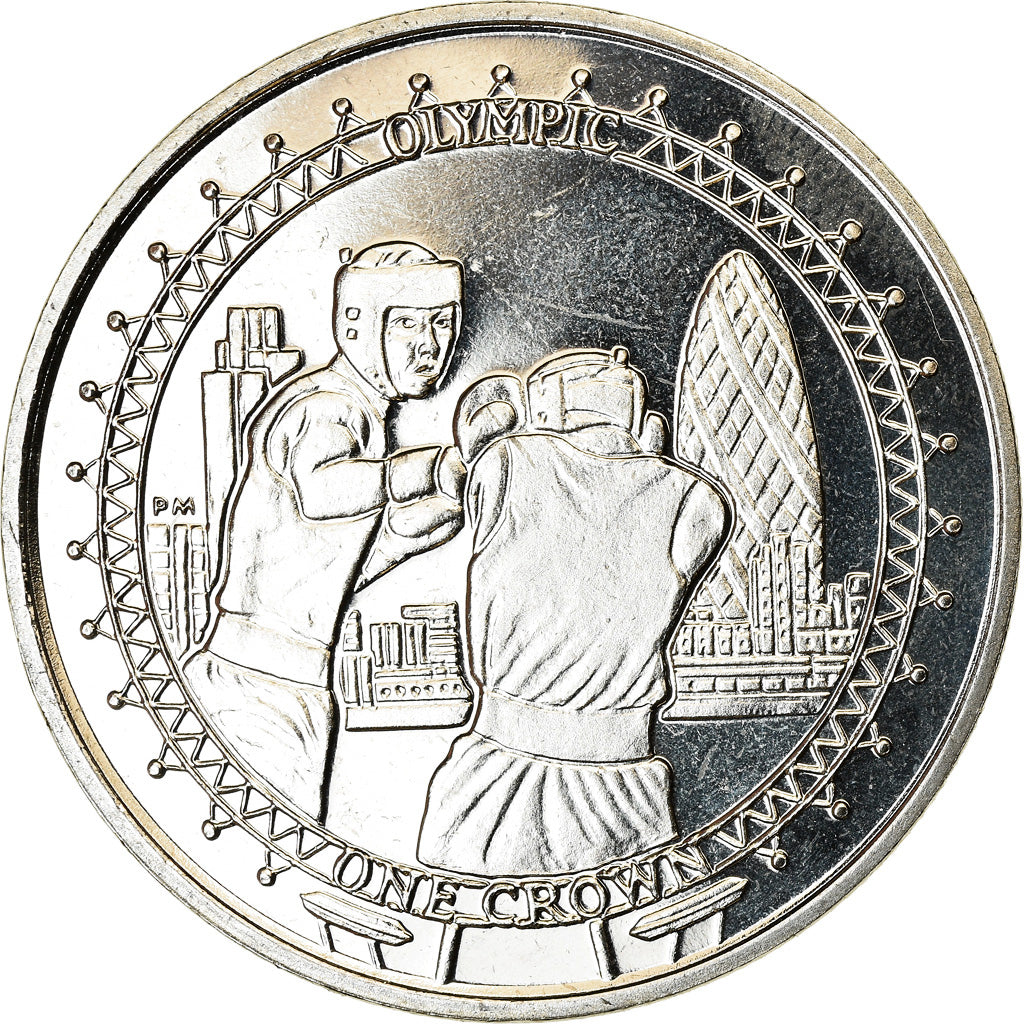 Coin, Isle of Man, Crown, 2010, Pobjoy Mint, Boxe, MS(63), Cupro-nickel