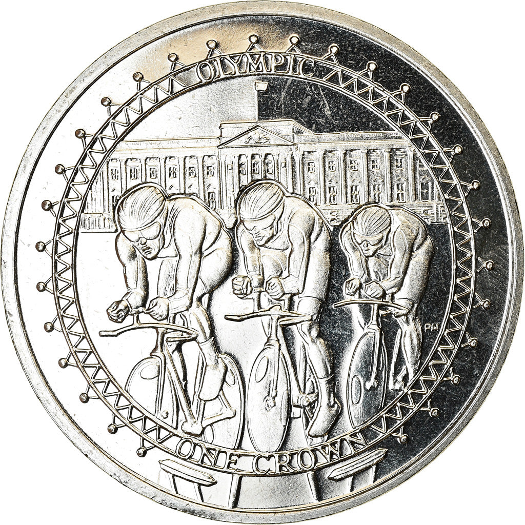 Coin, Isle of Man, Crown, 2010, Pobjoy Mint, Cyclisme, MS(63), Cupro-nickel