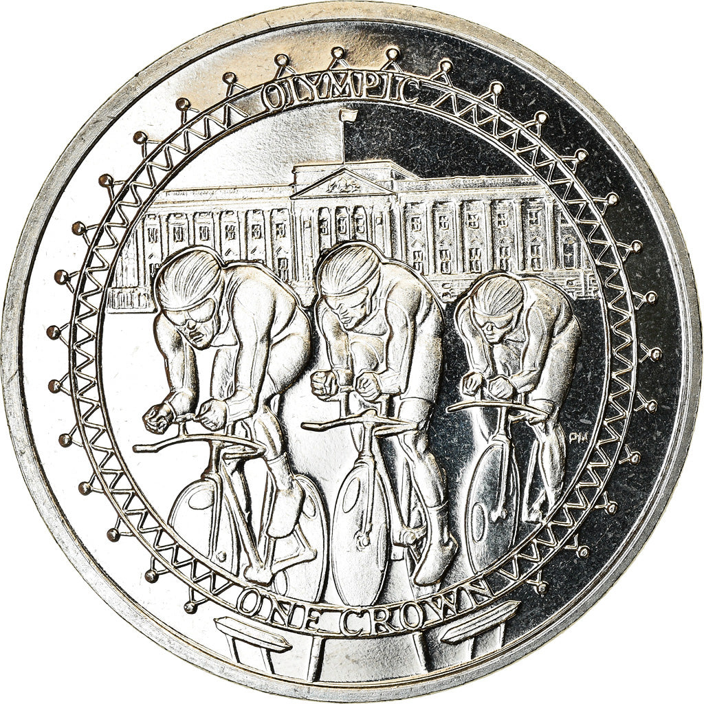 Coin, Isle of Man, Crown, 2010, Pobjoy Mint, Cyclisme, MS(63), Cupro-nickel
