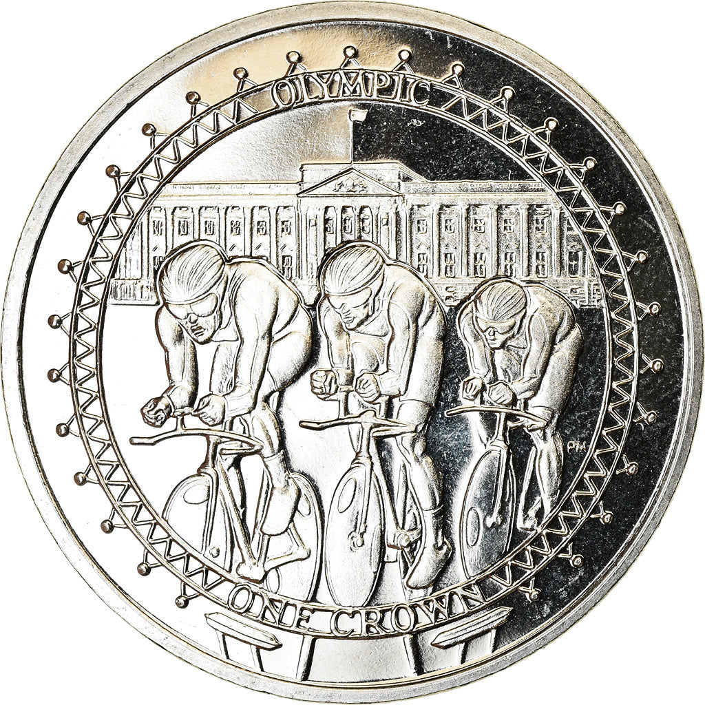 Coin, Isle of Man, Crown, 2010, Pobjoy Mint, Cyclisme, MS(63), Cupro-nickel