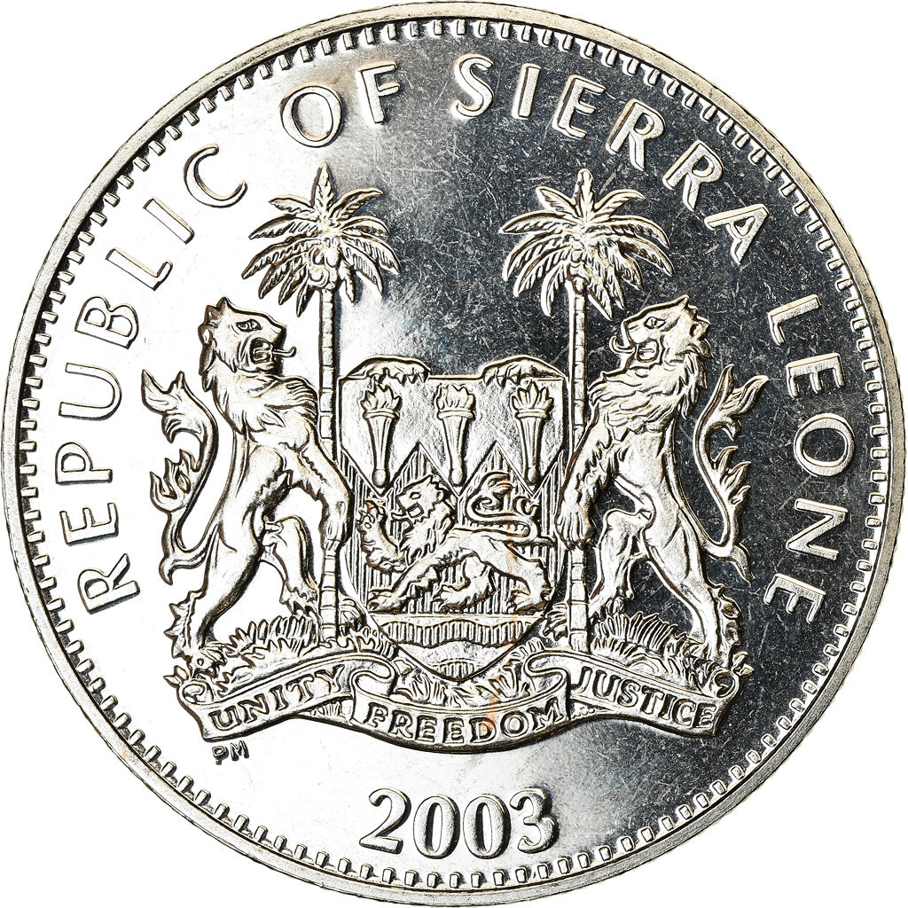 Moneta, Sierra Leone, Dollar, 2003, British Royal Mint, Jeux Olympiques