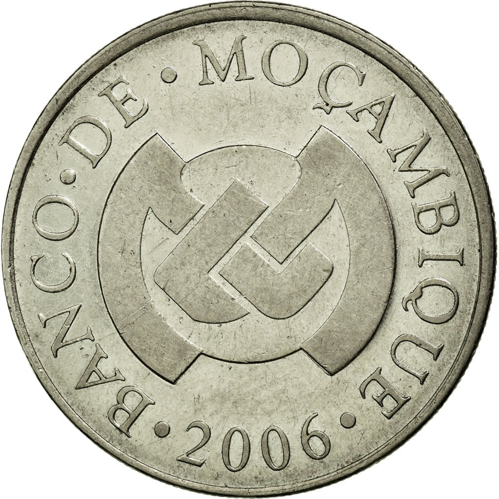 Munten, Mozambique, 5 Meticais, 2006, ZF+, Nickel plated steel, KM:139