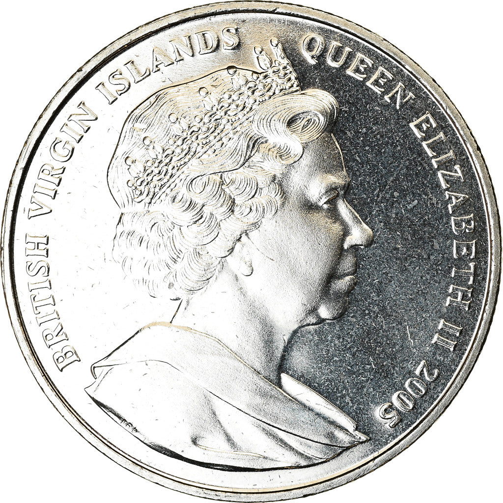 Coin, BRITISH VIRGIN ISLANDS, Dollar, 2005, Franklin Mint, Horatio Nelson