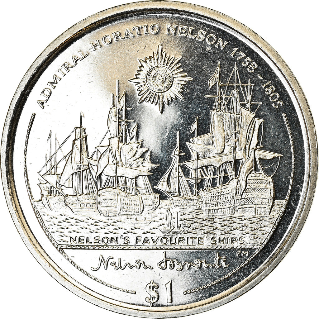 Coin, BRITISH VIRGIN ISLANDS, Dollar, 2005, Franklin Mint, Horatio Nelson