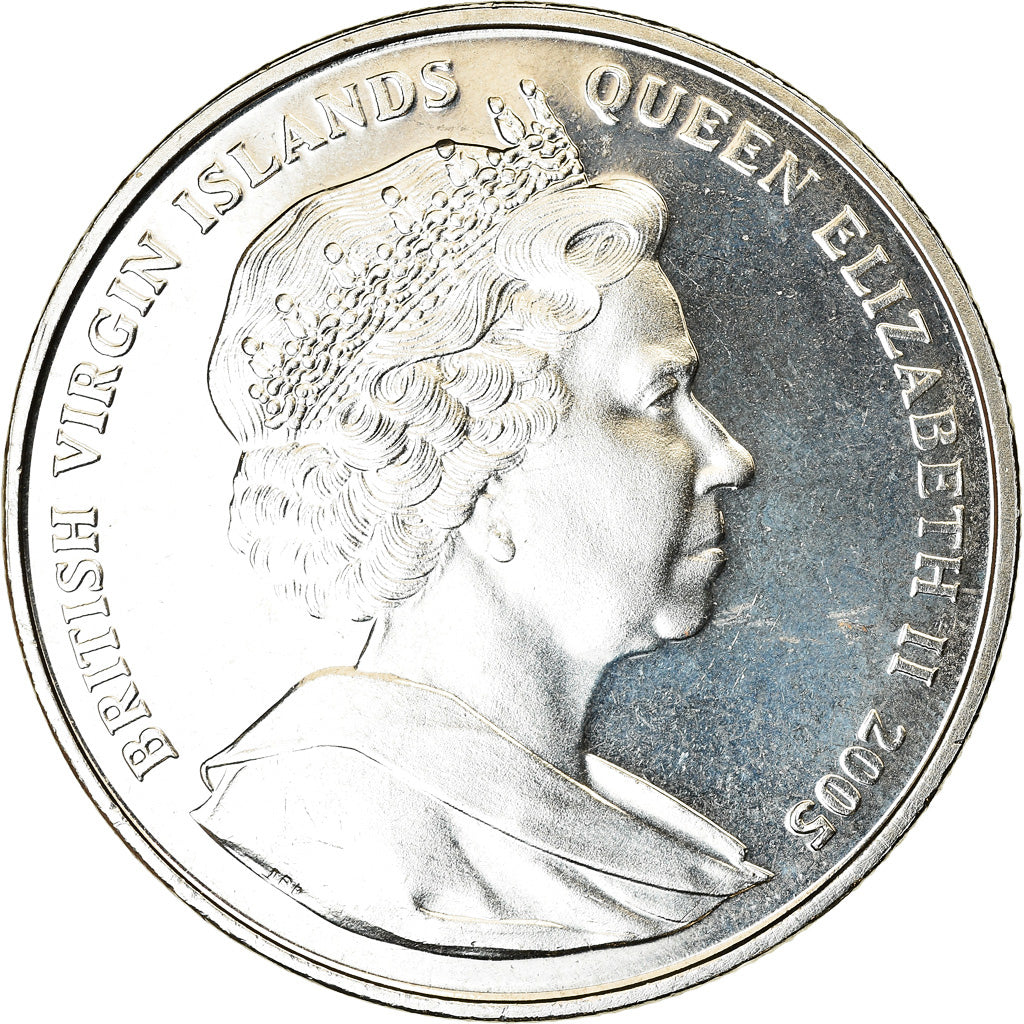 Moneta, ISOLE VERGINI BRITANNICHE, Dollar, 2005, Franklin Mint, V.E Day, SPL