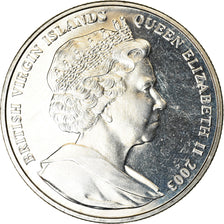 Moeda, Ilhas Virgens Britânicas, Dollar, 2003, Franklin Mint, JFK - "Ich bin