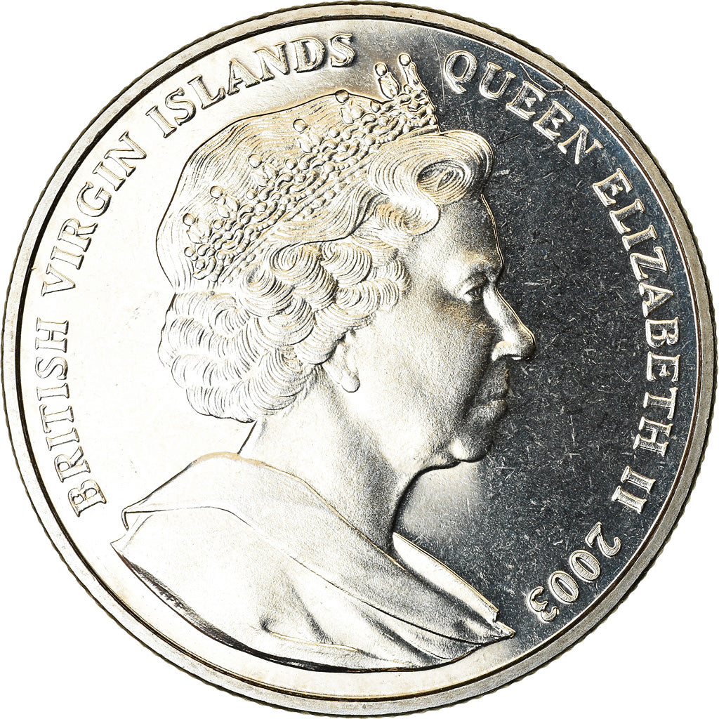 Moneta, BRYTYJSKIE WYSPY DZIEWICZE, Dollar, 2003, Franklin Mint, JFK - 
