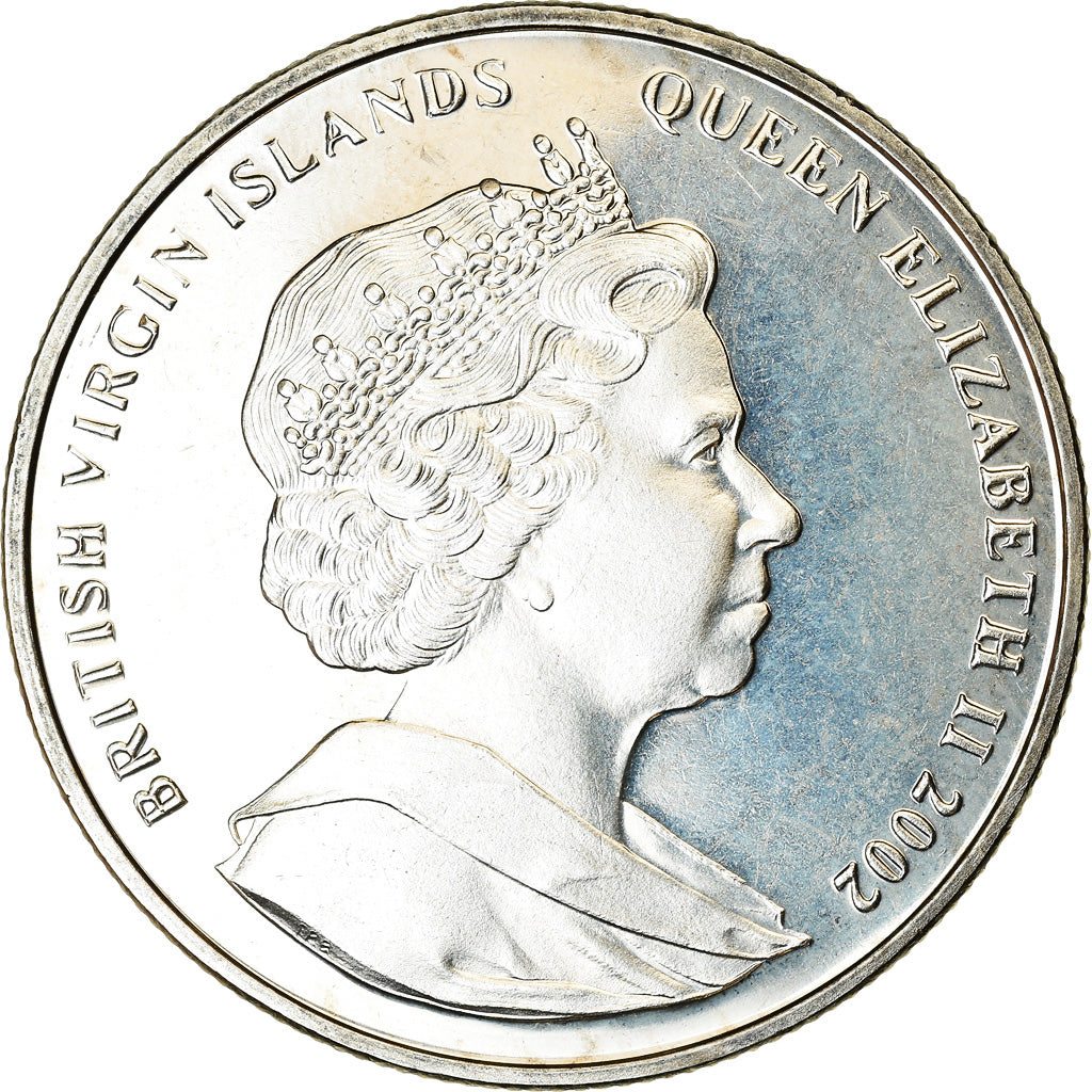 Coin, BRITISH VIRGIN ISLANDS, Dollar, 2002, Franklin Mint, 11 septembre 2001 -