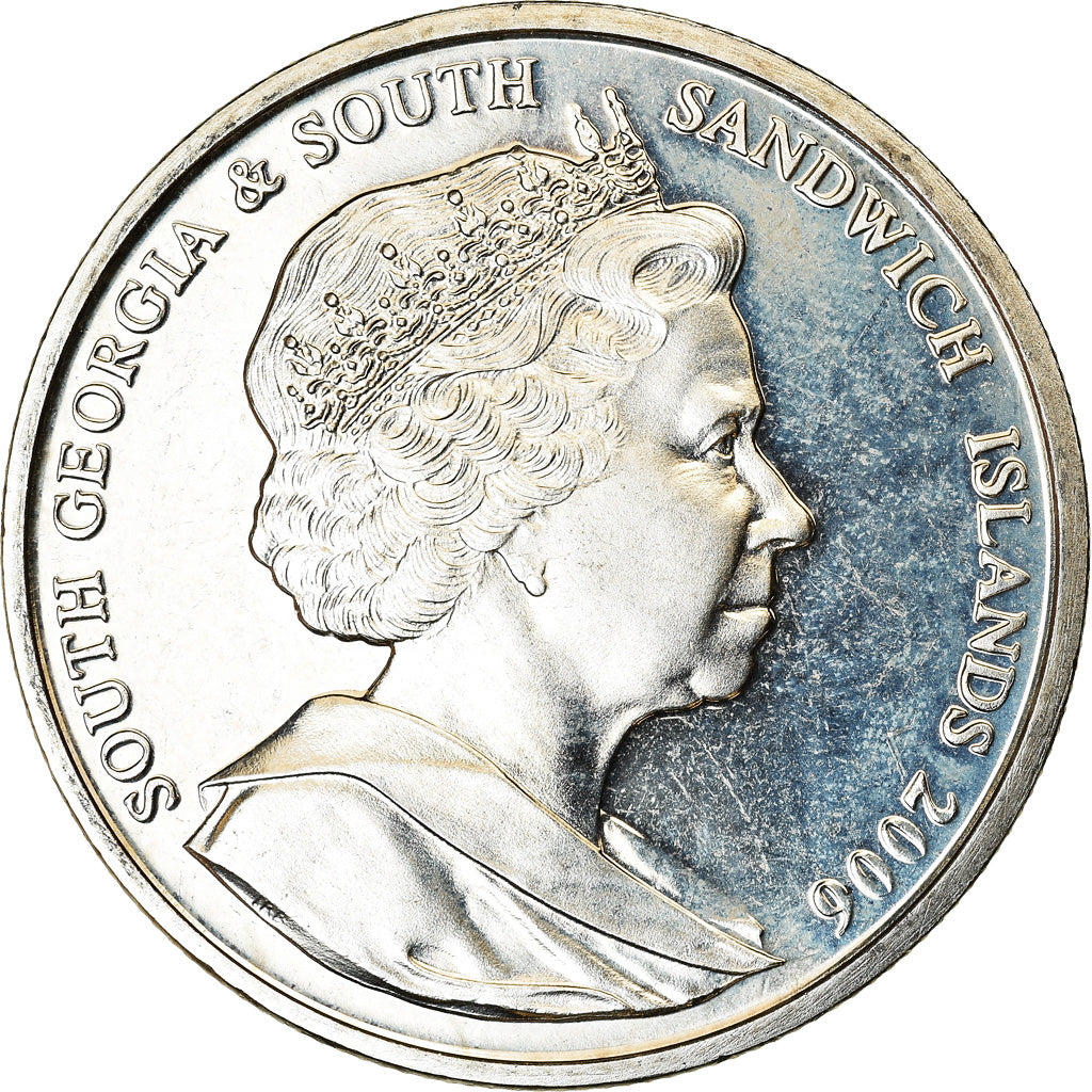 Münze, South Georgia and the South Sandwich Islands, 2 Pounds, 2006, Baleine à