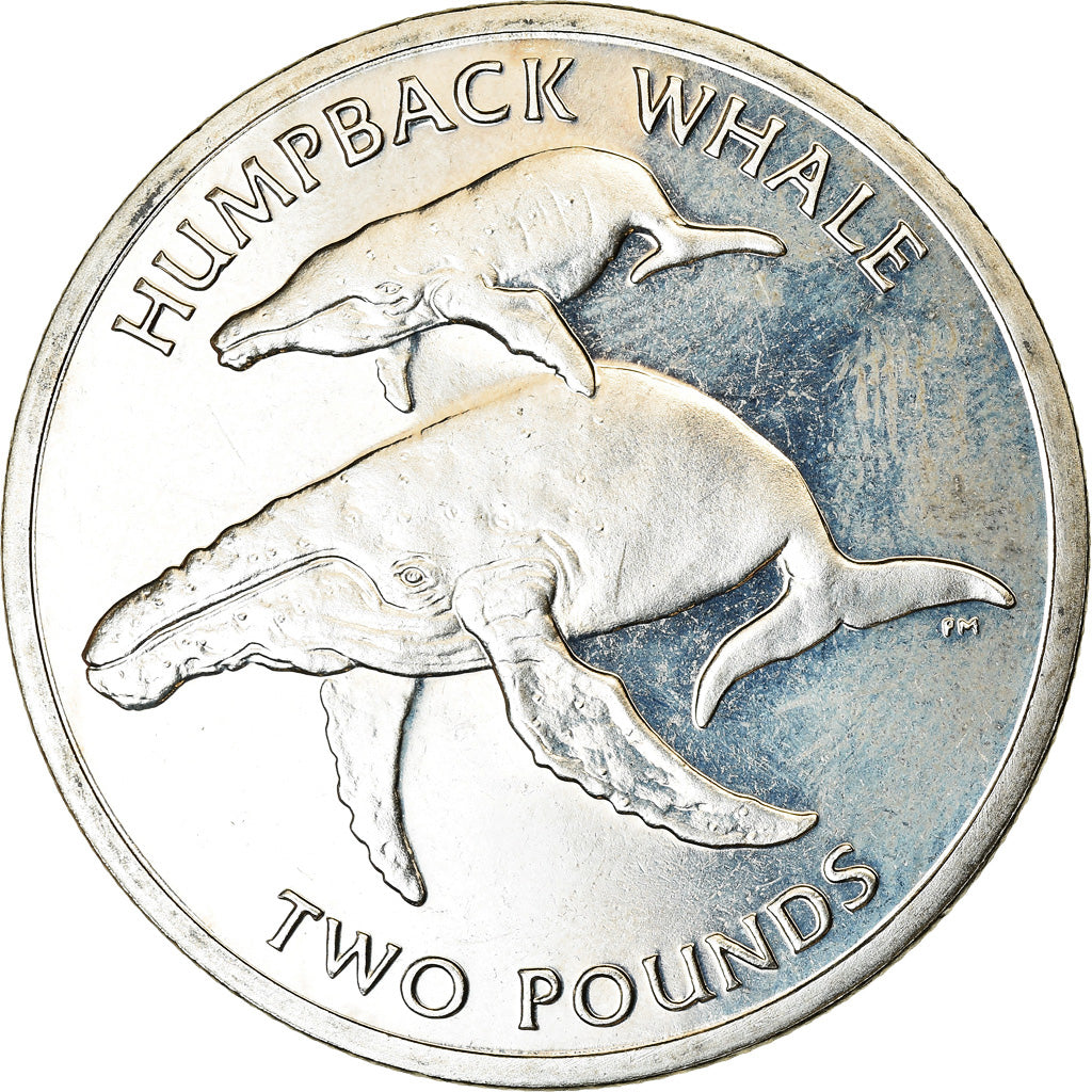 Münze, South Georgia and the South Sandwich Islands, 2 Pounds, 2006, Baleine à