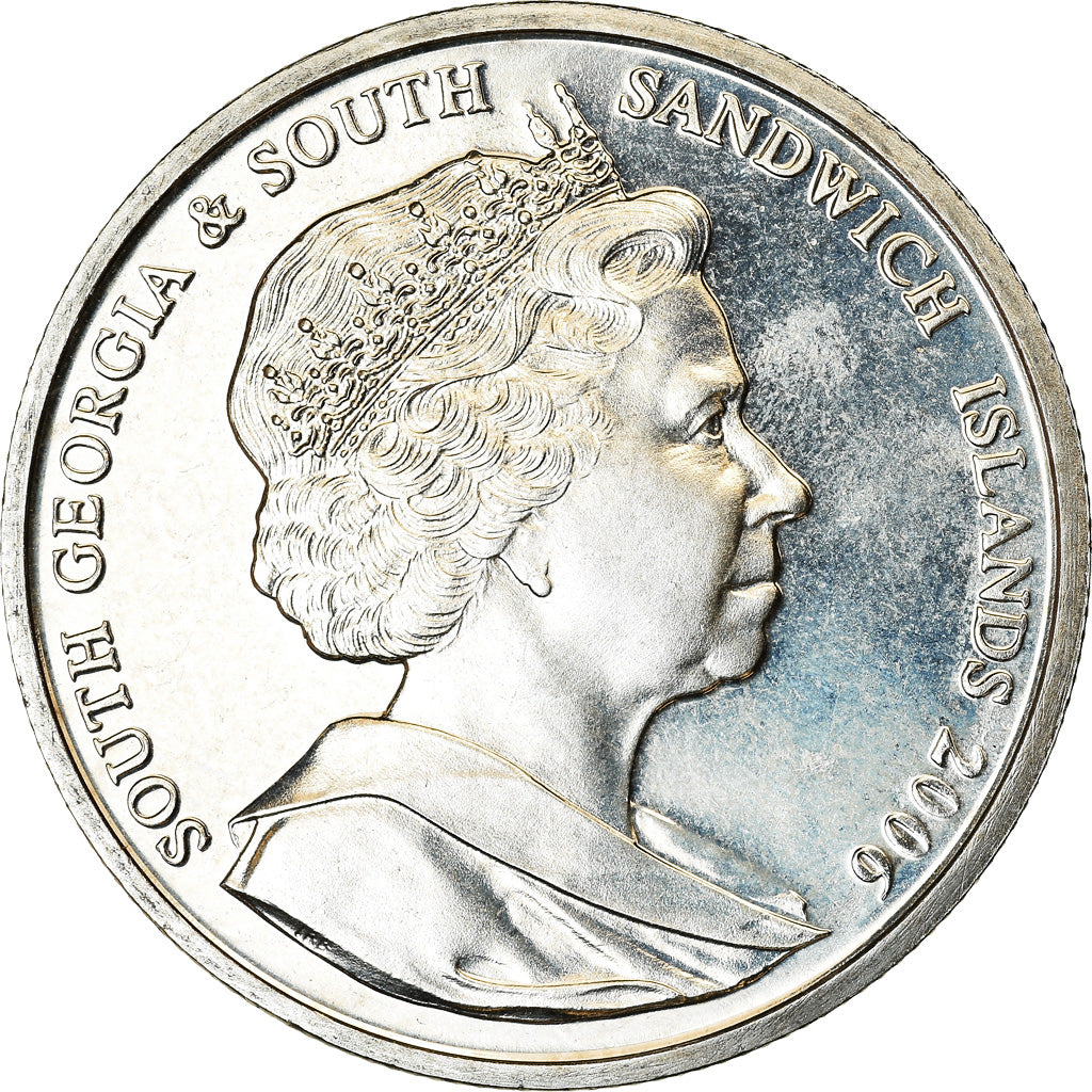 Coin, South Georgia and the South Sandwich Islands, 2 Pounds, 2006, Pingouin