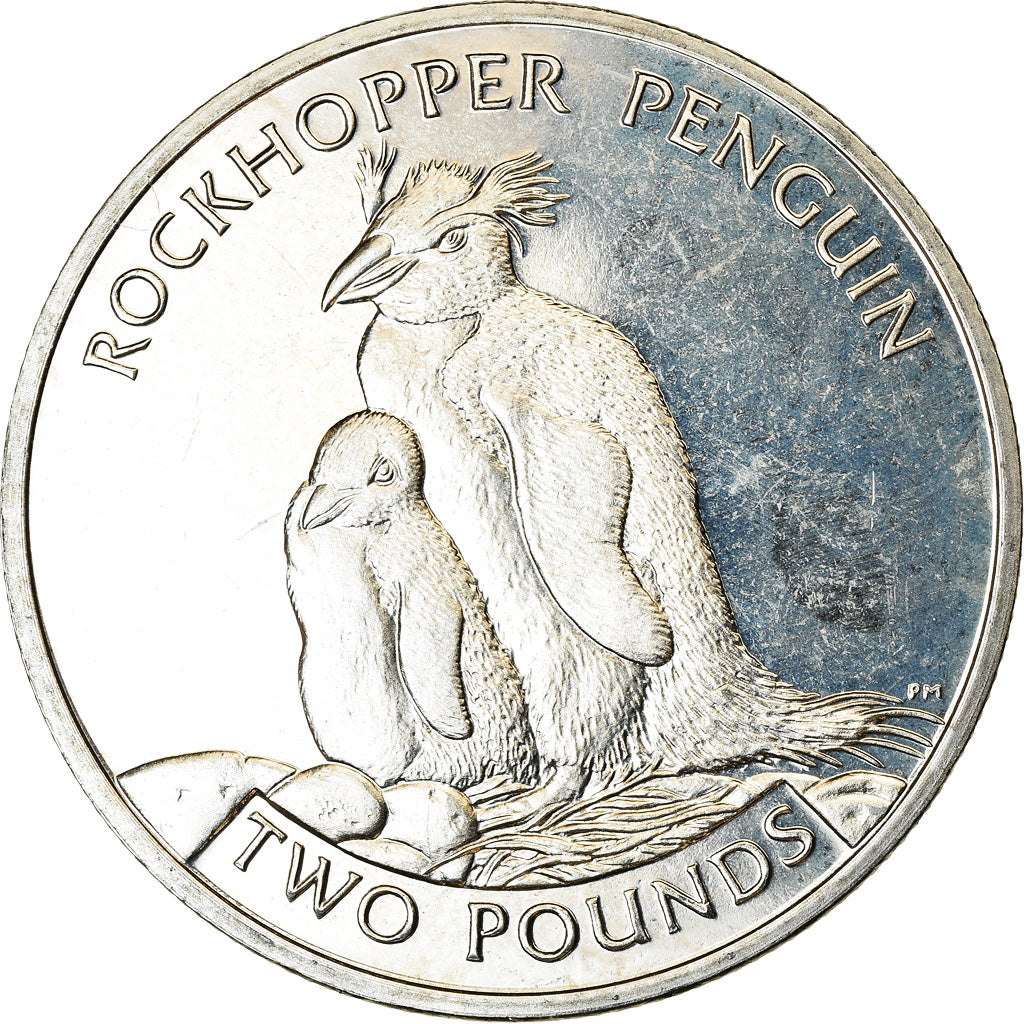 Coin, South Georgia and the South Sandwich Islands, 2 Pounds, 2006, Pingouin