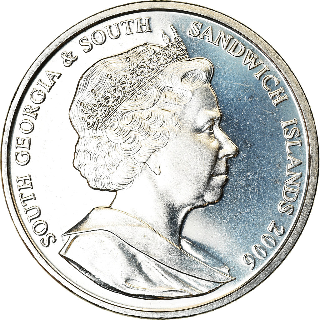 Coin, South Georgia and the South Sandwich Islands, 2 Pounds, 2006, Eléphants