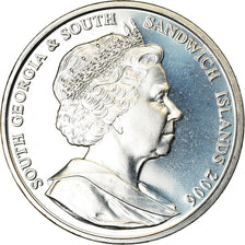 Coin, South Georgia and the South Sandwich Islands, 2 Pounds, 2006, Eléphants