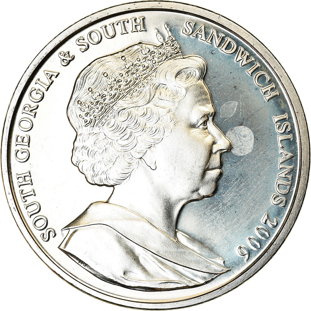 Coin, South Georgia and the South Sandwich Islands, 2 Pounds, 2006, Eléphants