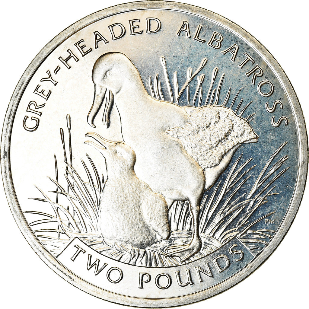 Moneda, Islas Georgias del Sur y Sandwich del Sur, 2 Pounds, 2006, Albatros à
