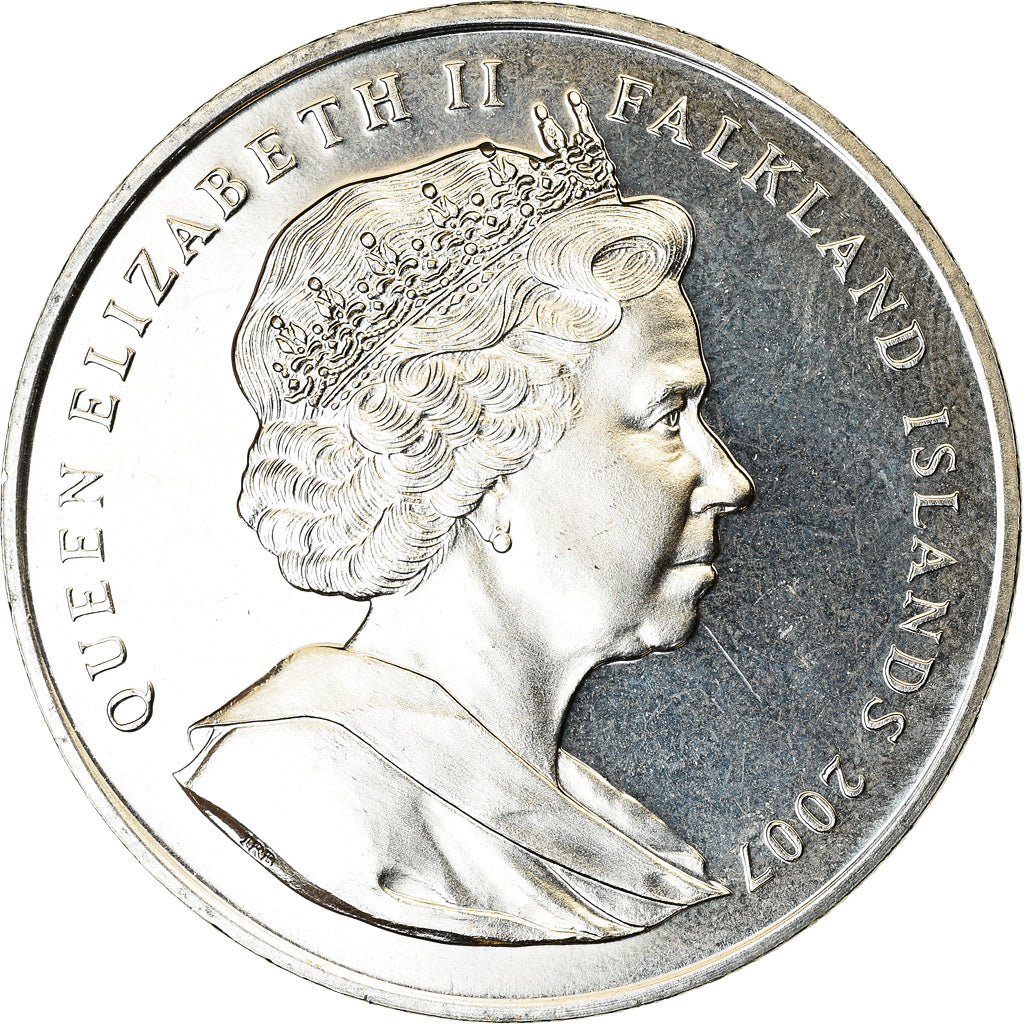Coin, Falkland Islands, 2 Pounds, 2007, 20ème anniversaire de la pêche