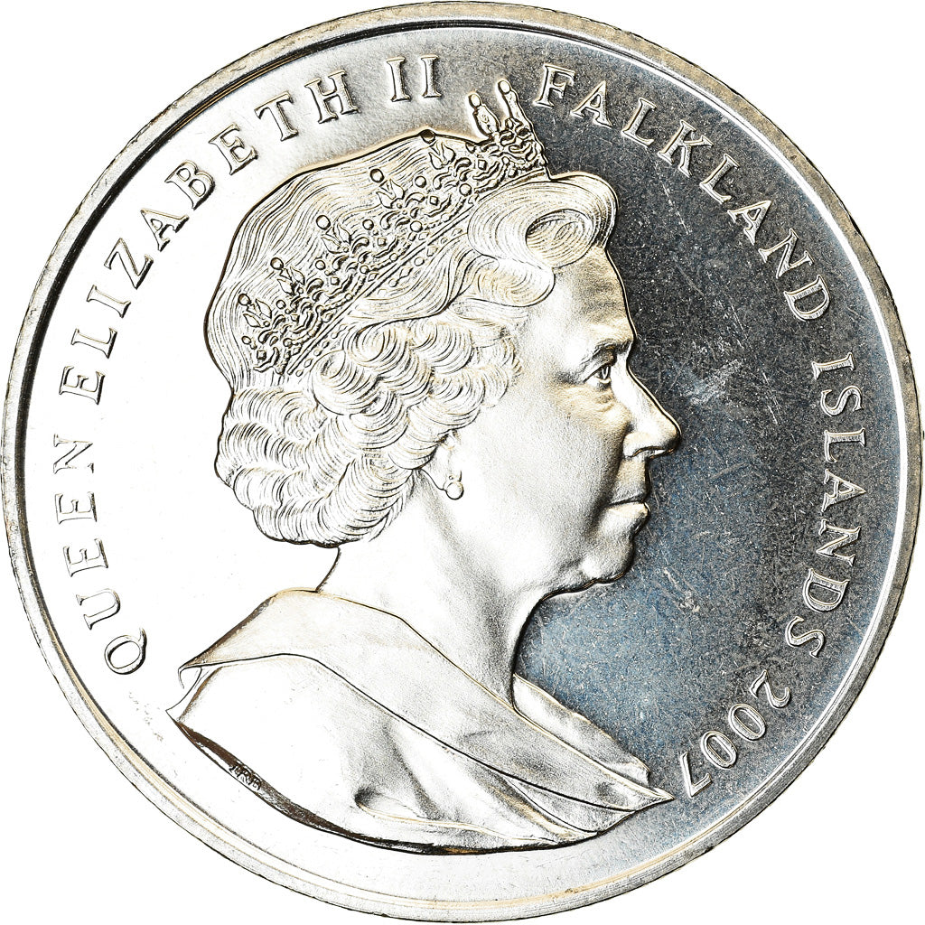 Monnaie, Falkland Islands, 2 Pounds, 2007, 20ème anniversaire de la pêche