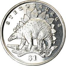 Coin, Sierra Leone, Dollar, 2006, British Royal Mint, Dinosaures - Stégosaure