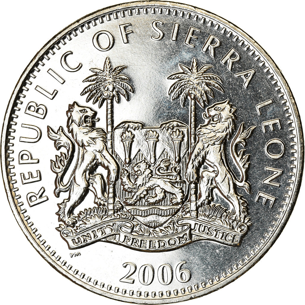Coin, Sierra Leone, Dollar, 2006, British Royal Mint, Dinosaures - Stégosaure