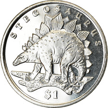 Coin, Sierra Leone, Dollar, 2006, British Royal Mint, Dinosaures - Stégosaure