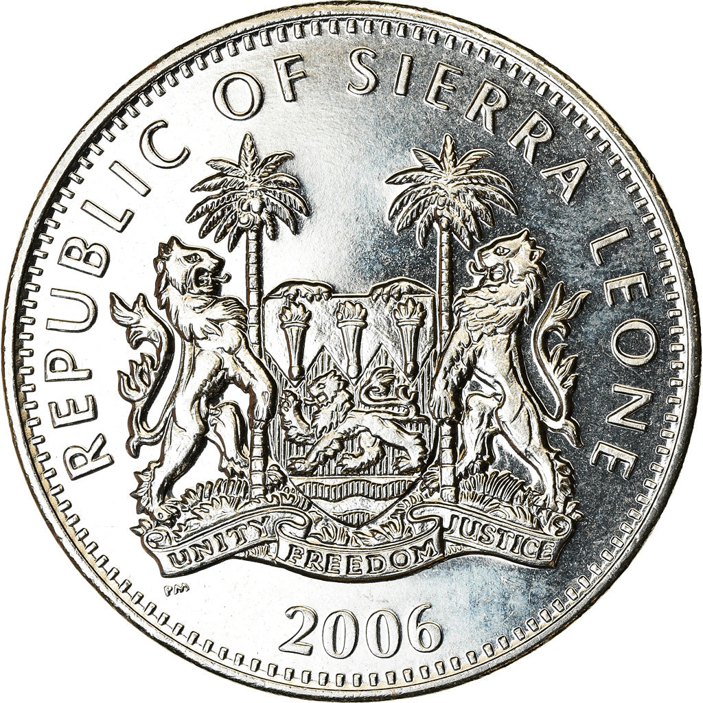 Coin, Sierra Leone, Dollar, 2006, British Royal Mint, Dinosaures - Stégosaure