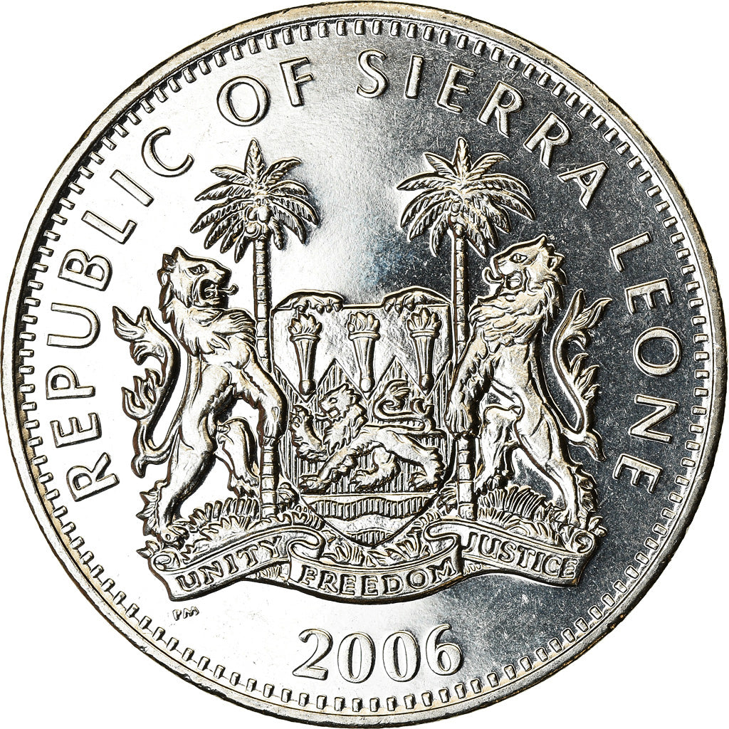 Monnaie, Sierra Leone, Dollar, 2006, British Royal Mint, Dinosaures -
