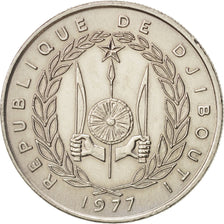 Moneda, Yibuti, 50 Francs, 1977, Paris, MBC+, Cobre - níquel, KM:25
