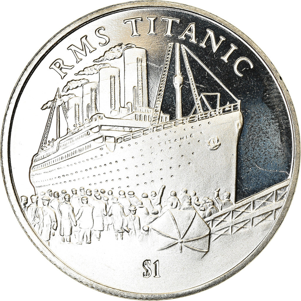 Münze, Sierra Leone, Dollar, 2002, British Royal Mint, RMS Titanic, UNZ