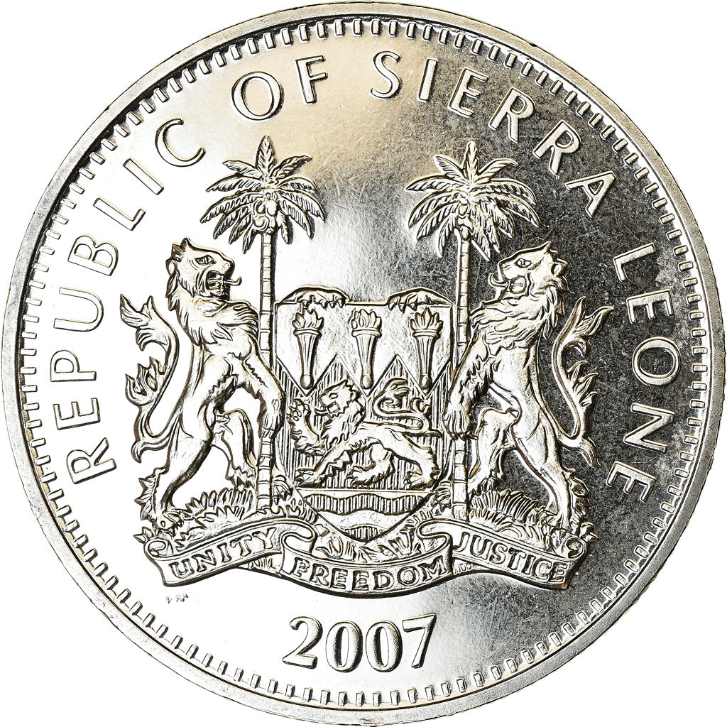 Coin, Sierra Leone, Dollar, 2007, British Royal Mint, Diana, William et Harry