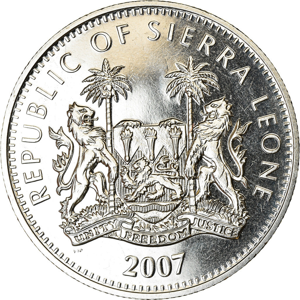 Moneta, Sierra Leone, Dollar, 2007, British Royal Mint, Diana, William et Harry