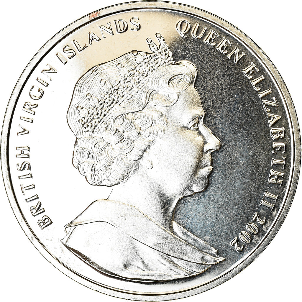 Coin, BRITISH VIRGIN ISLANDS, Dollar, 2002, Franklin Mint, Sir  Walter Raleigh
