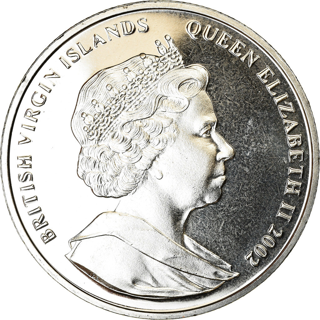 Coin, BRITISH VIRGIN ISLANDS, Dollar, 2002, Franklin Mint, Sir  Walter Raleigh