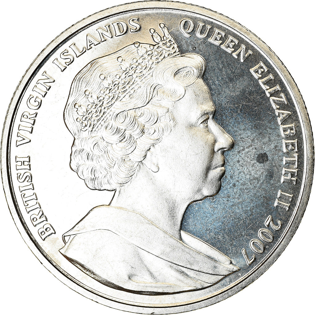 Coin, BRITISH VIRGIN ISLANDS, Dollar, 2007, Franklin Mint, Mère Teresa et Lady