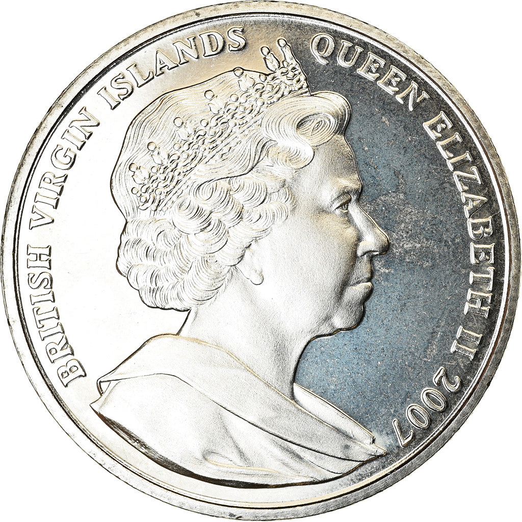 Moneta, BRYTYJSKIE WYSPY DZIEWICZE, Dollar, 2007, Franklin Mint, Mère Teresa et