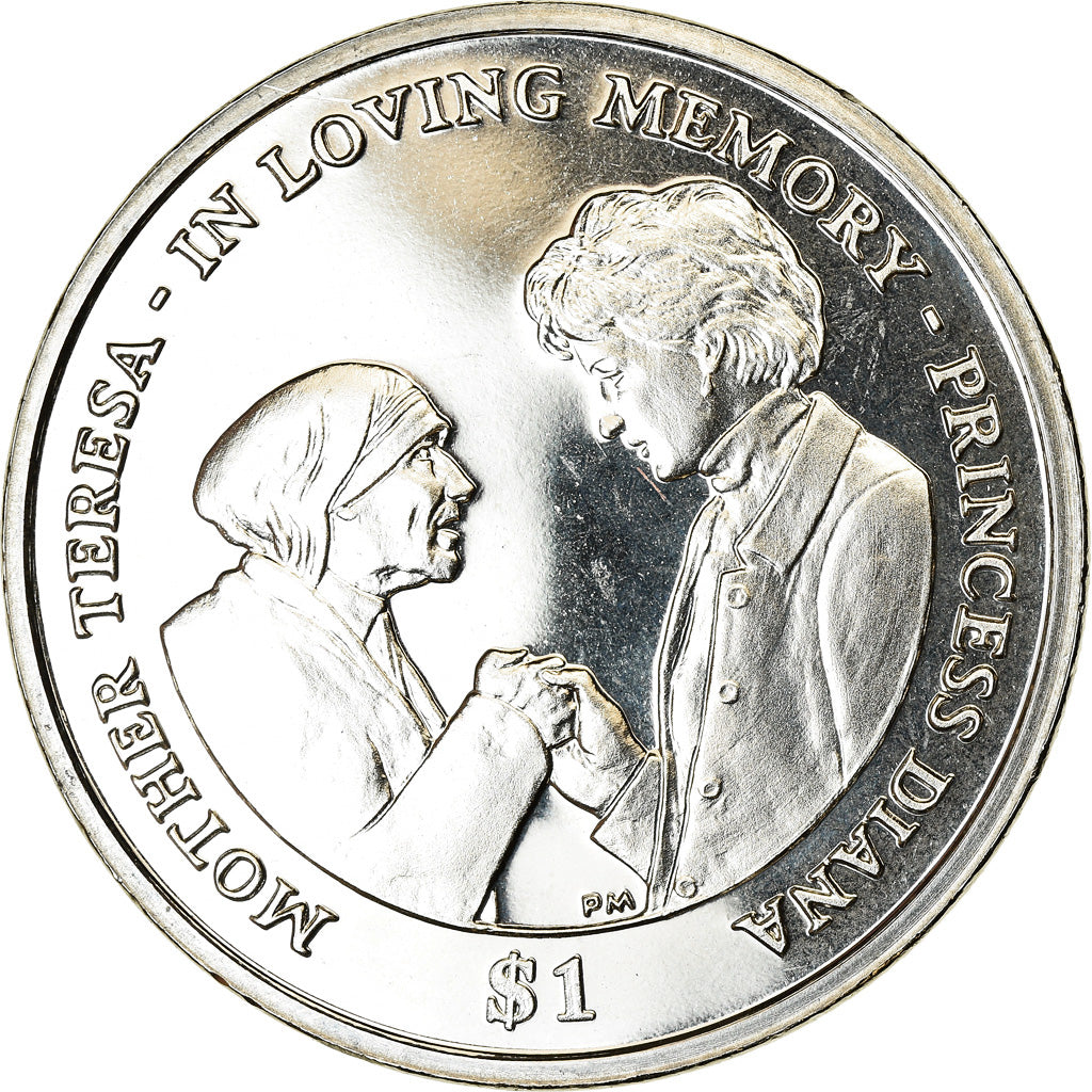 Moneta, BRYTYJSKIE WYSPY DZIEWICZE, Dollar, 2007, Franklin Mint, Mère Teresa et