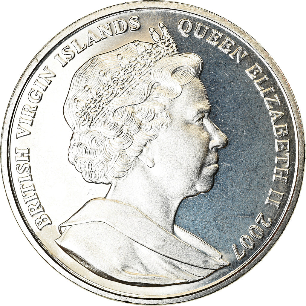 Coin, BRITISH VIRGIN ISLANDS, Dollar, 2007, Franklin Mint, Mère Teresa et Lady