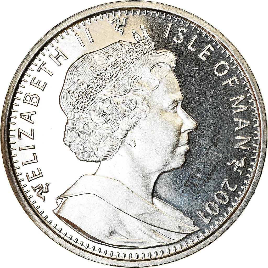 Coin, Isle of Man, Crown, 2007, Pobjoy Mint, Martin Frobisher, MS(63)