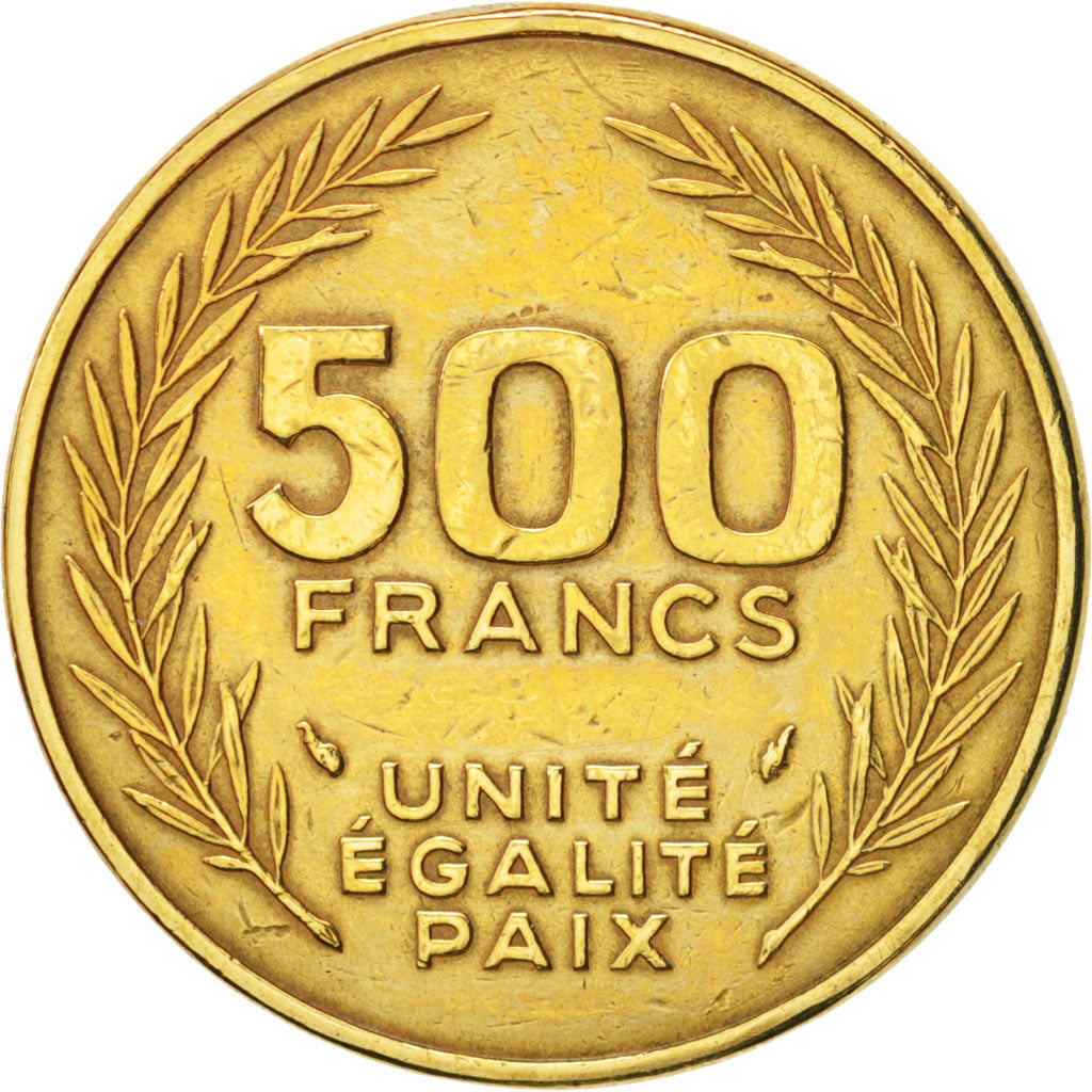 Djibouti, 500 Francs, 1989, Paris, AU(50-53), Aluminum-Bronze, KM:27