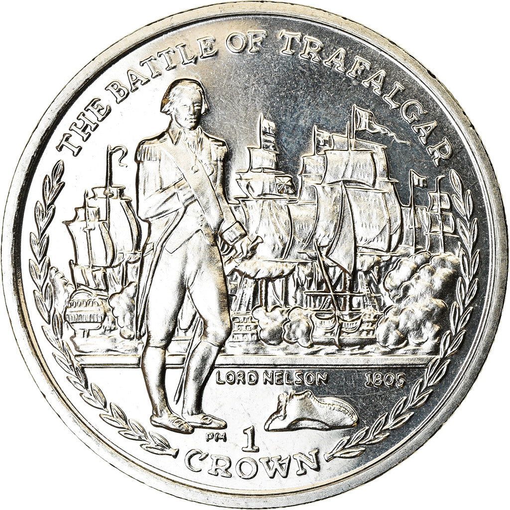 Münze, Isle of Man, Crown, 2006, Pobjoy Mint, Bataille de Trafalgar - Lord