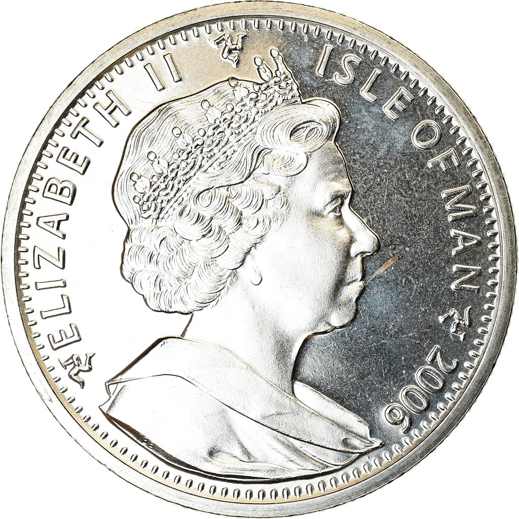 Coin, Isle of Man, Crown, 2006, Pobjoy Mint, Bataille de Waterloo - Duc de