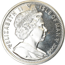 Coin, Isle of Man, Crown, 2006, Pobjoy Mint, Bataille de Waterloo - Duc de