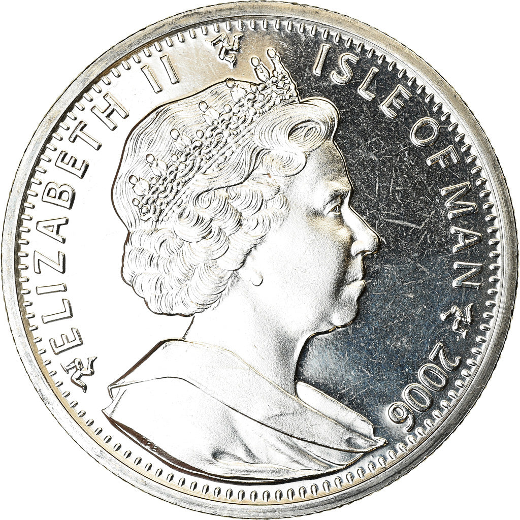 Coin, Isle of Man, Crown, 2006, Pobjoy Mint, Bataille de Waterloo - Duc de