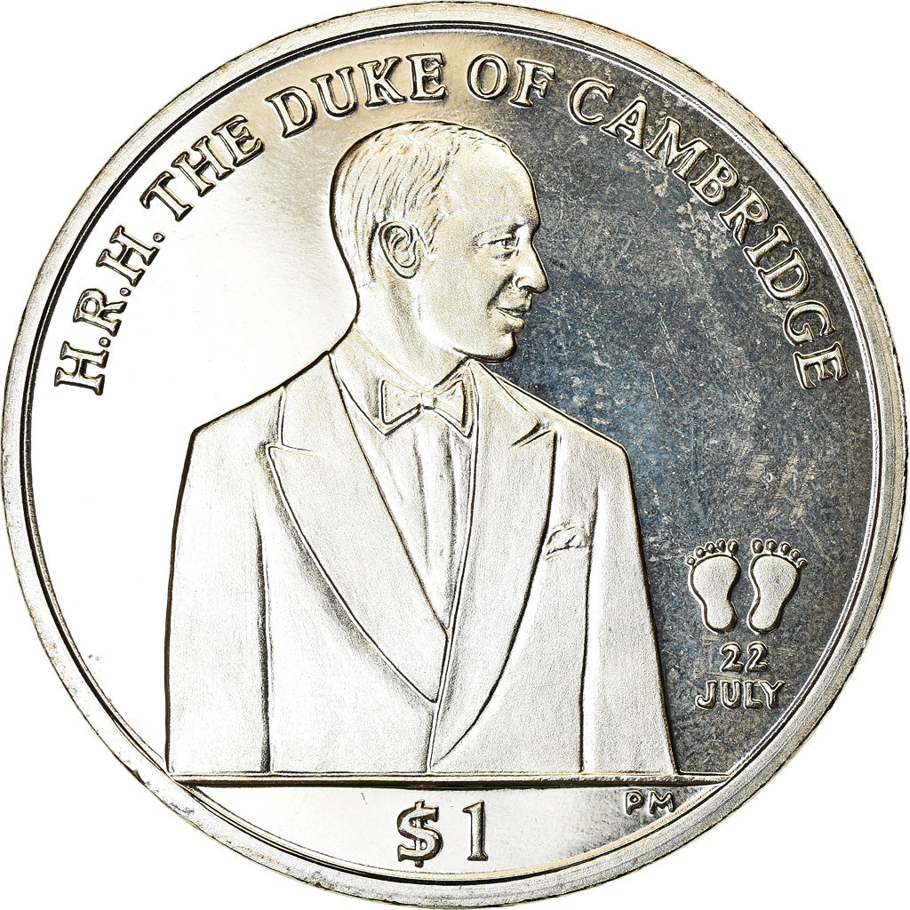 Coin, BRITISH VIRGIN ISLANDS, Dollar, 2013, Franklin Mint, Duc de Cambridge