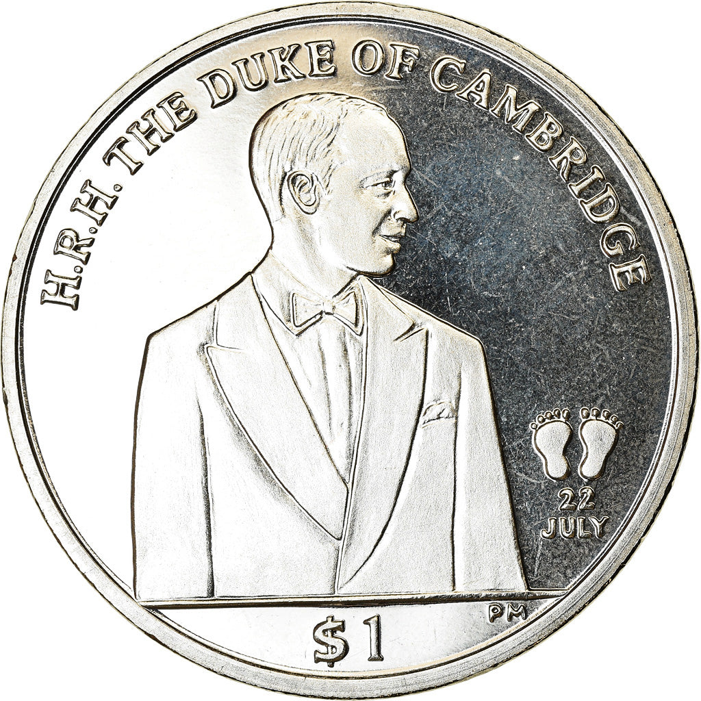Munten, BRITSE MAAGDENEILANDEN, Dollar, 2013, Franklin Mint, Duc de Cambridge