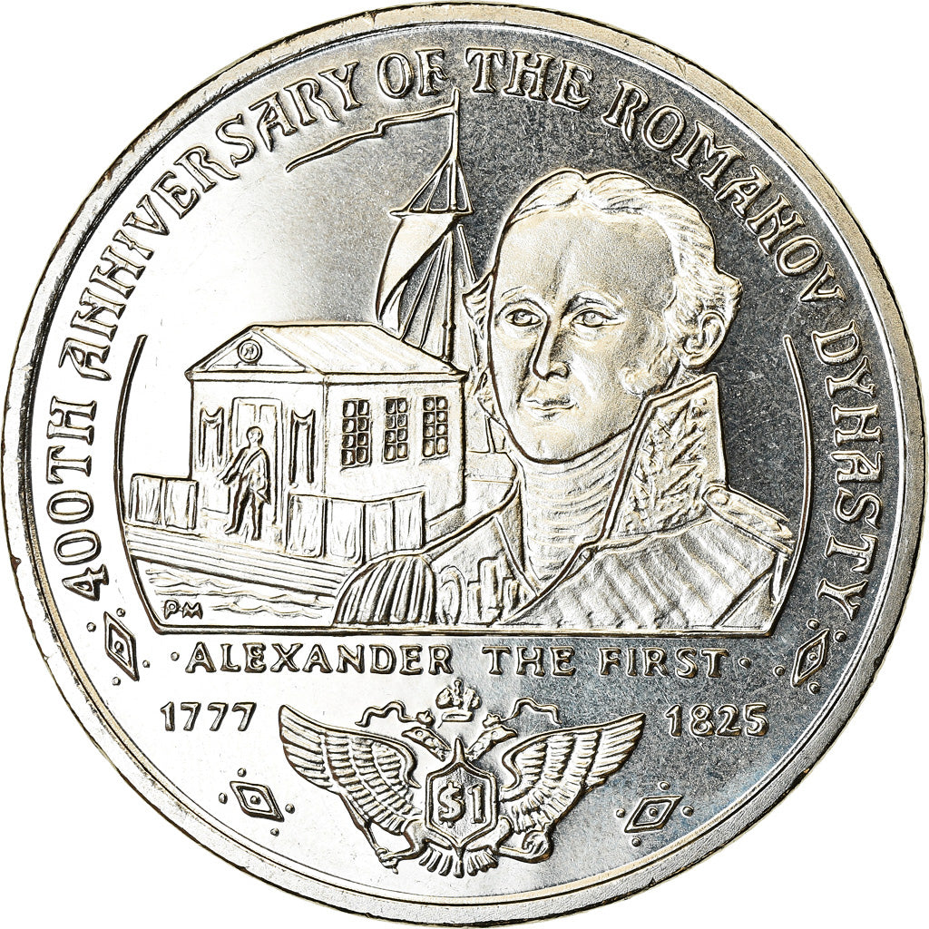 Moneta, ISOLE VERGINI BRITANNICHE, Dollar, 2013, Franklin Mint, Dynastie