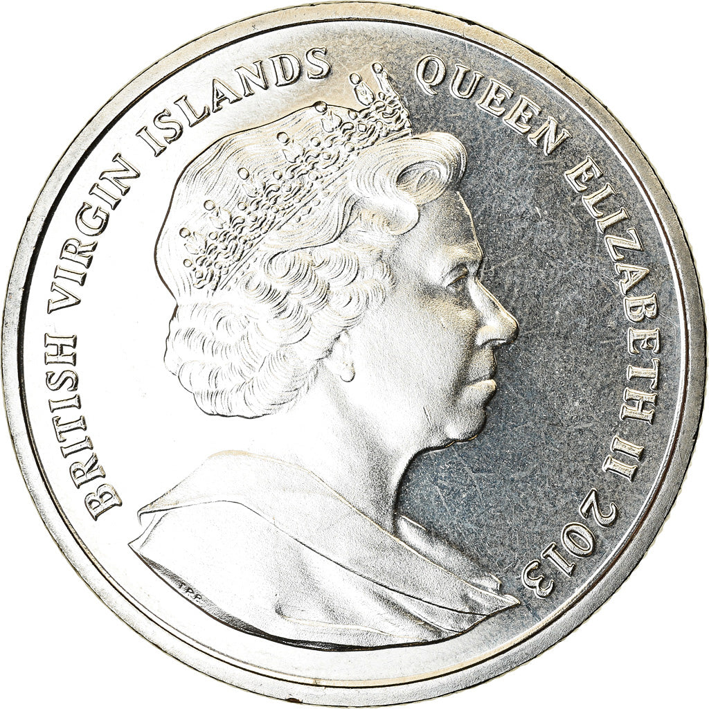 Moeda, Ilhas Virgens Britânicas, Dollar, 2013, Franklin Mint, Dynastie Romanov