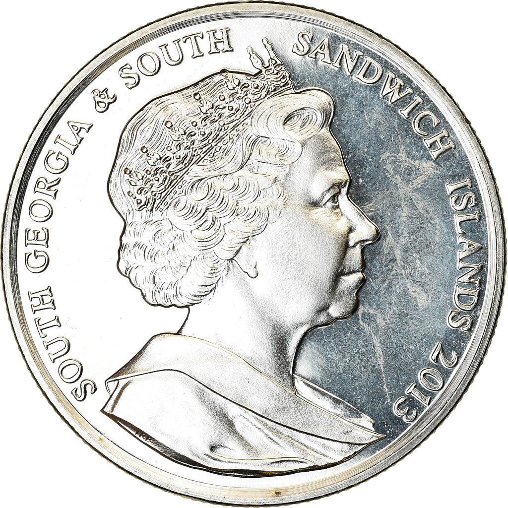 Coin, South Georgia and the South Sandwich Islands, 2 Pounds, 2013, Centenaire