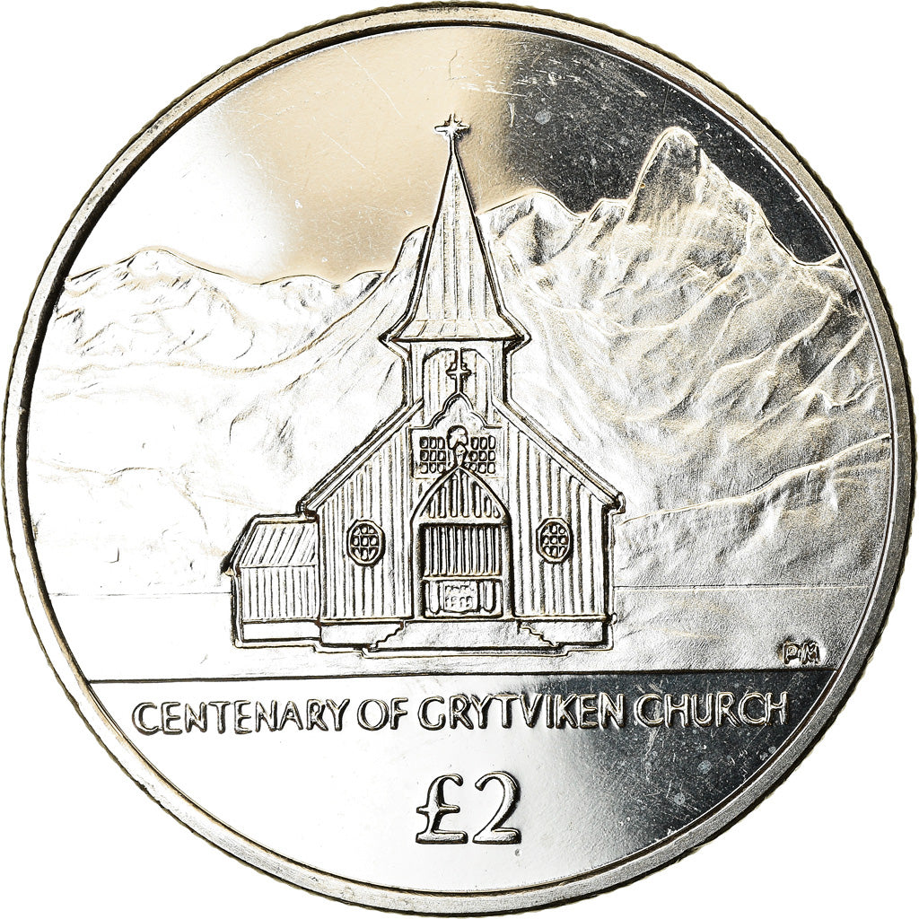 Coin, South Georgia and the South Sandwich Islands, 2 Pounds, 2013, Centenaire